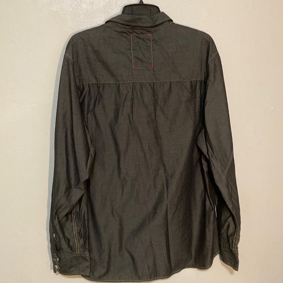 A2Z New York chambray button down shirt with contrast stitching 2XL - Picture 6 of 8